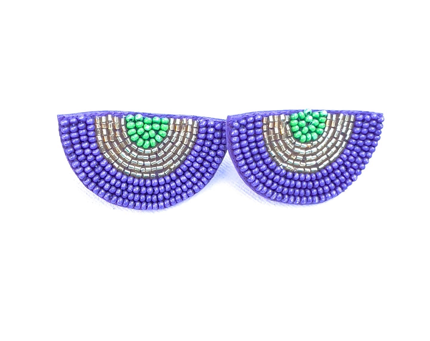 Mardi Gras Bunting Earings