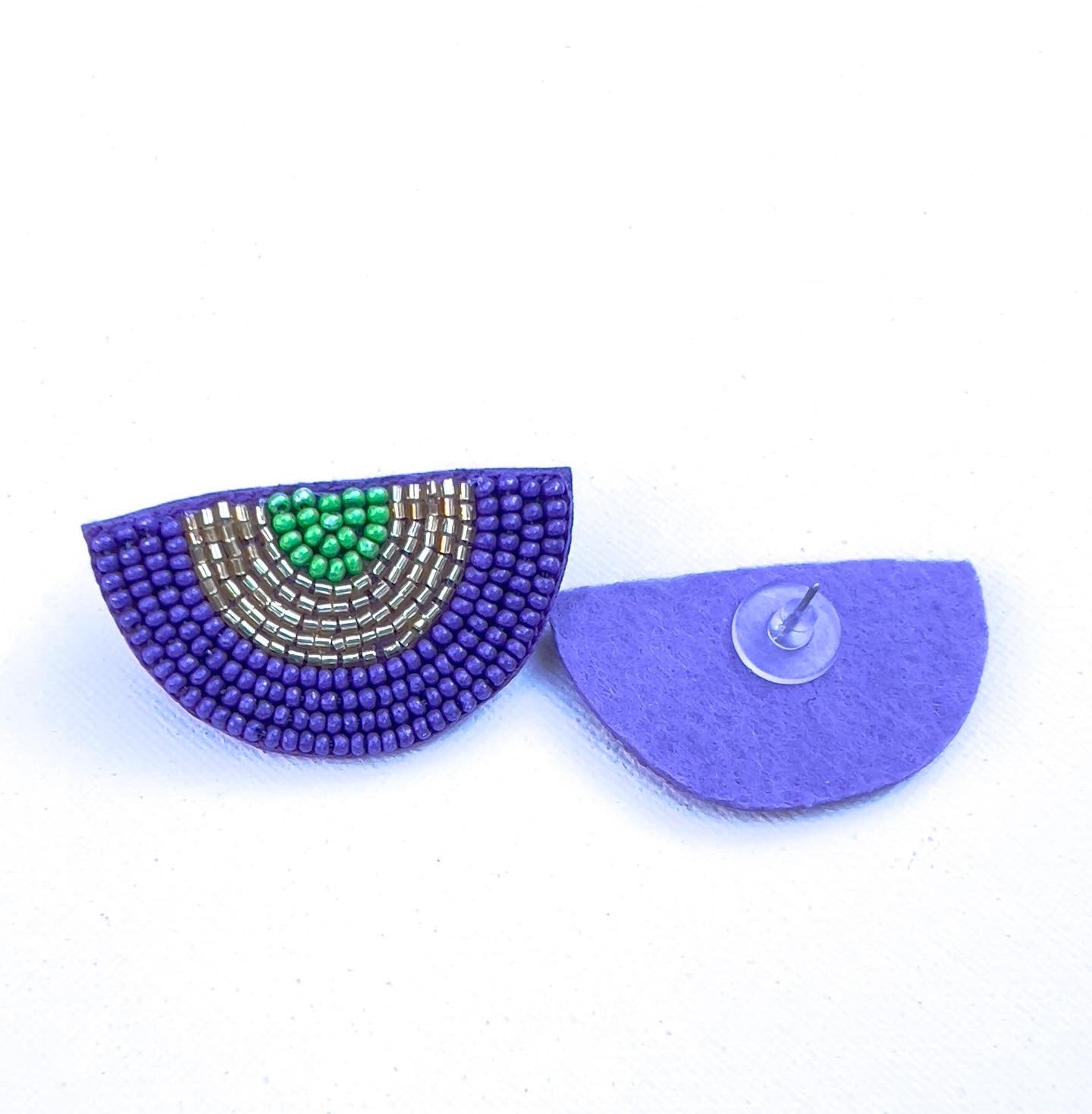 Mardi Gras Bunting Earings