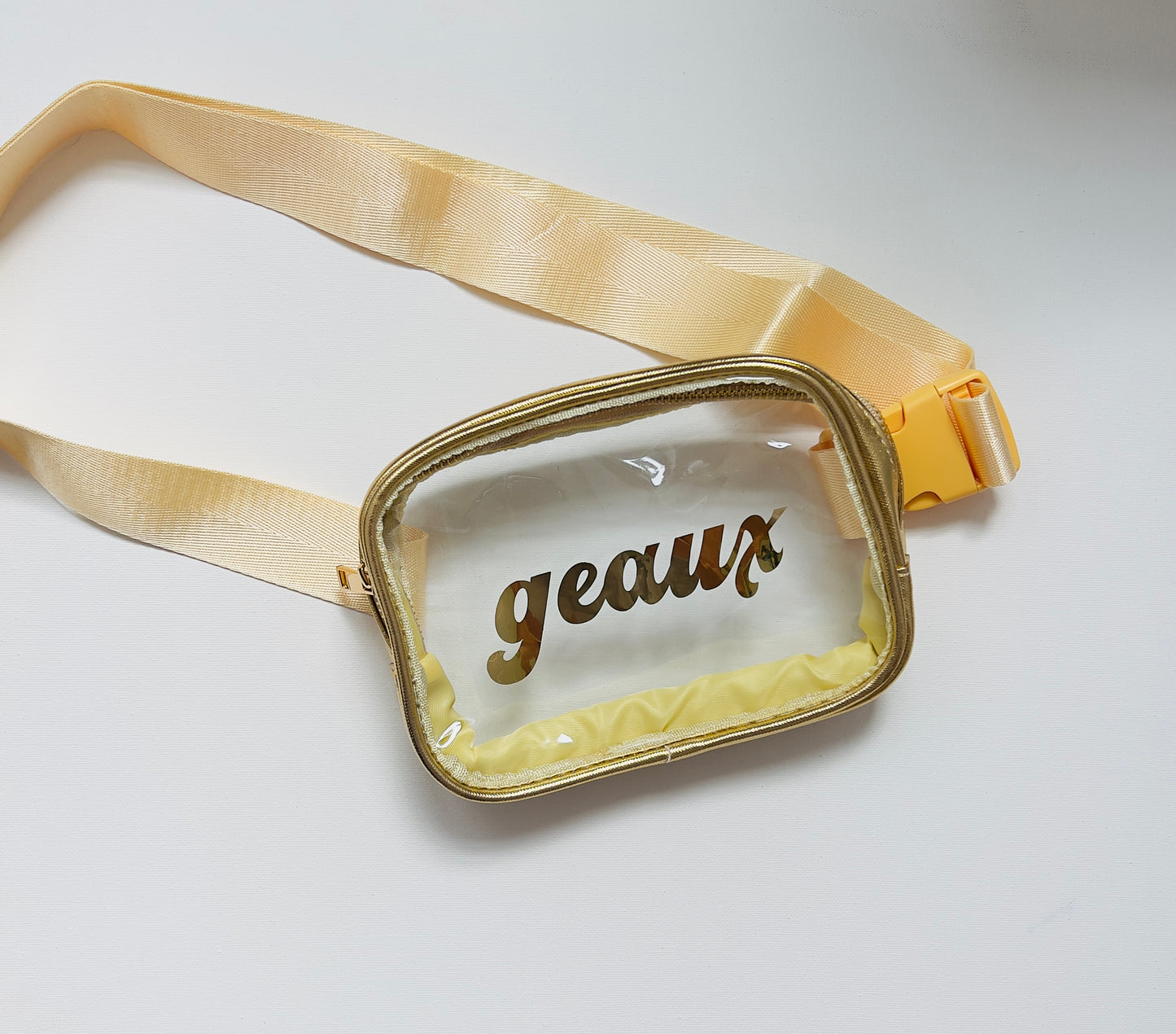 Rosie Belt Bag / Gold / Geaux / Vintage Font