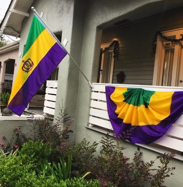 Mardi Gras Bunting Earings